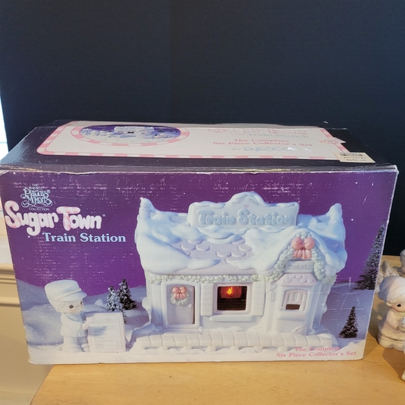 Vintage Sugar Town Train Set 6-pc Precious Moments Retired - Picture 13 of 14